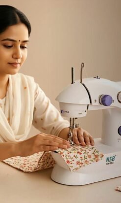 Mini Sewing Machine NSB SM-202 ABS portable electric sewing machine for home sewing and clothes repair